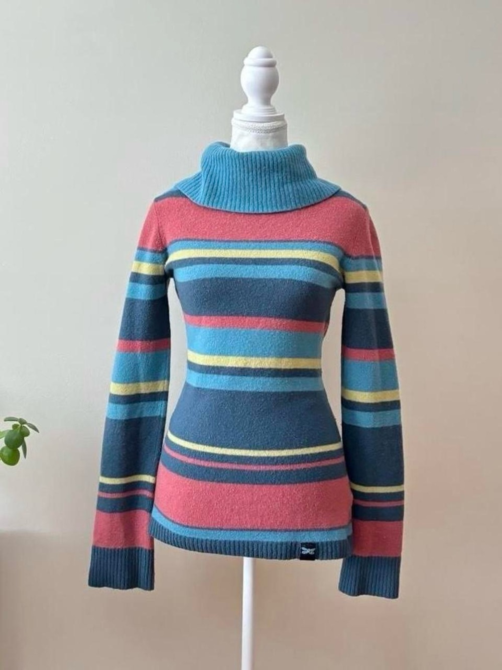 Vintage Merino Wool Striped Sweater